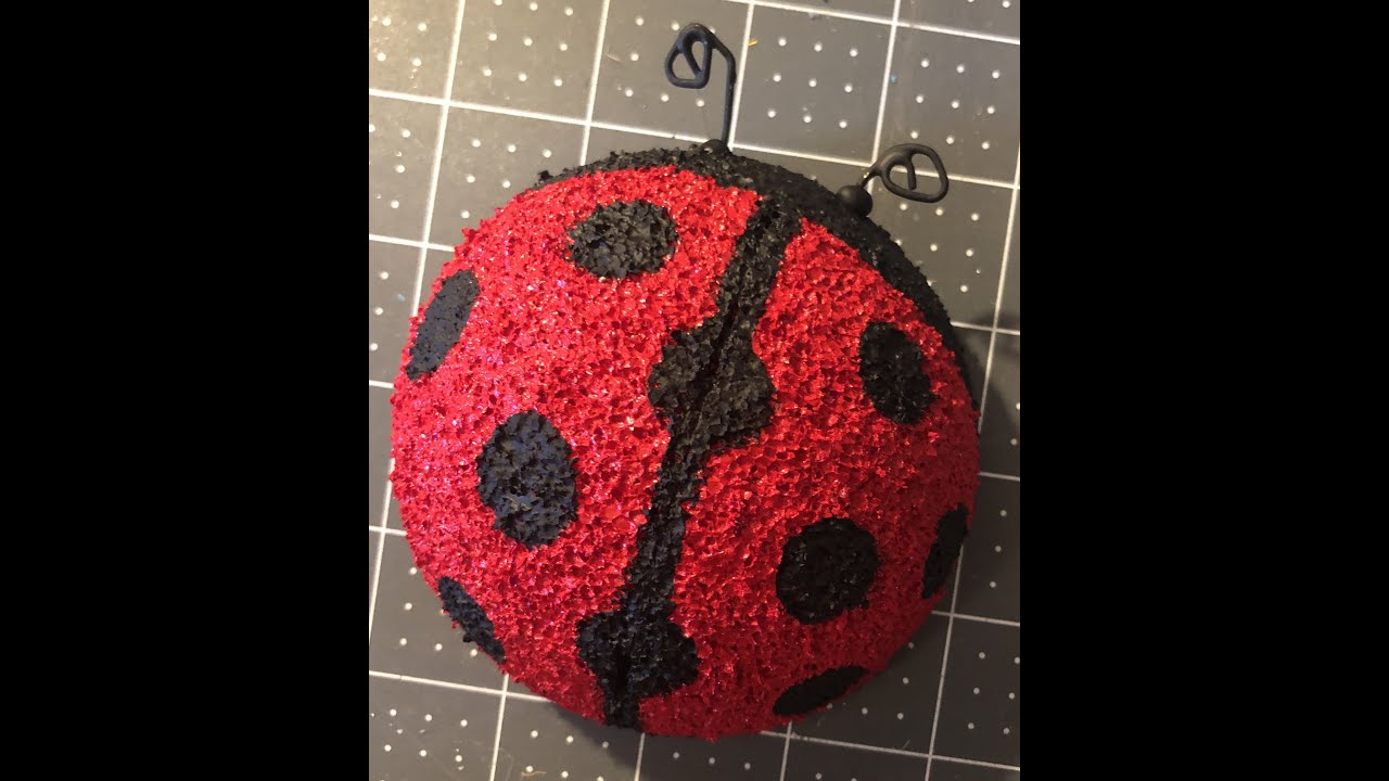 DIY Lady Bug Embellishment for your wreaths or other crafts by A Noble Touch