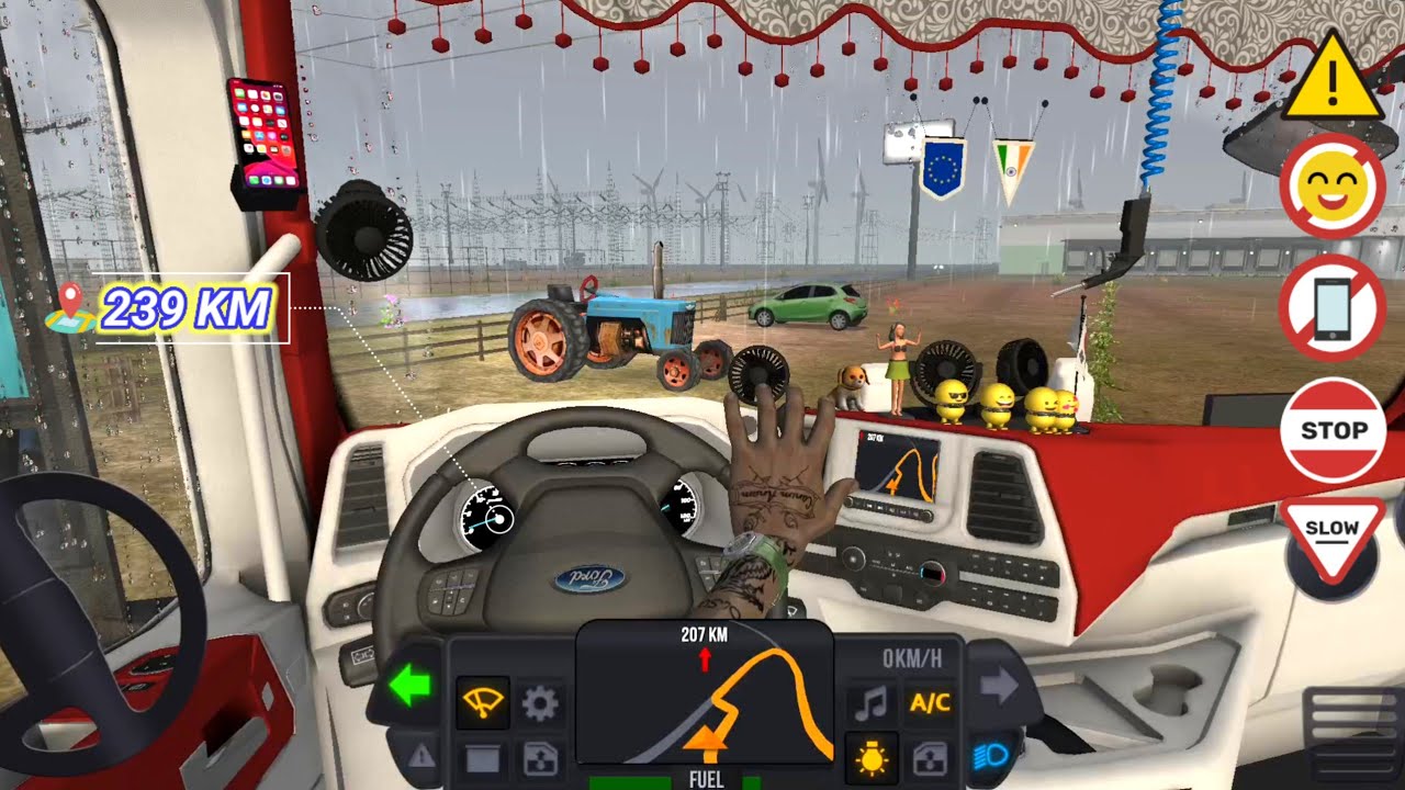 Truck Simulator : Ultimate l Rain storm🌦️🤩🐄 l Zuuks l Mobile Gameplay l CAMGAME👽🎮