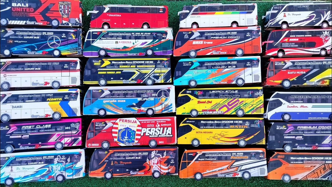 BUS TUNGGAL JAYA BLACK PINK, BUS LORENA, BUS HARYANTO, BUS SETIA NEGARA, BUS BEJEU, BUS DEWI SRI