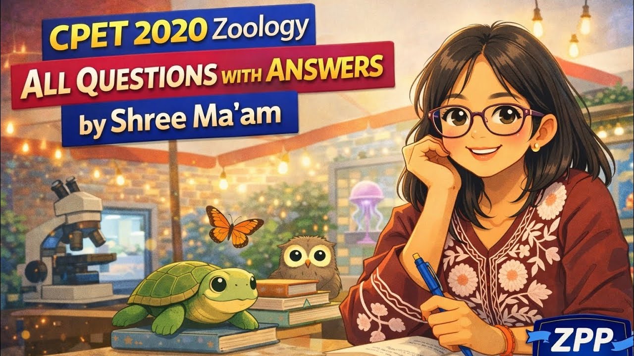 CPET 2020 Zoology Full Paper Explained | All Questions Answered by Shree Ma’am