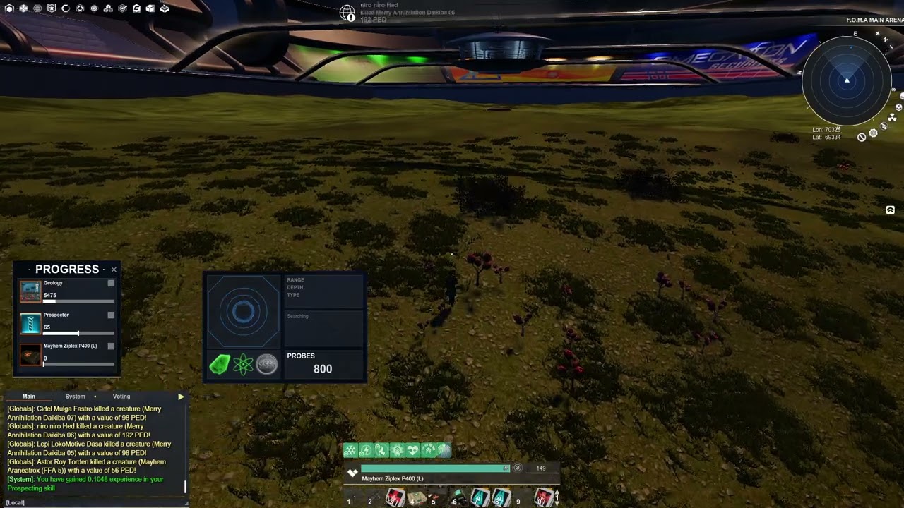 Entropia Universe - FOMA P400 Hof spree