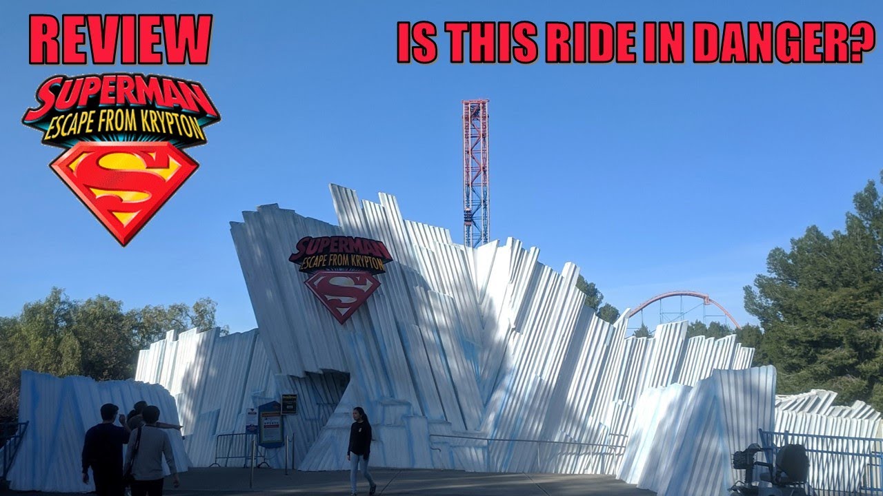 Superman: Escape from Krypton Review, Six Flags Magic Mountain Launch Coaster | Is it in Danger?