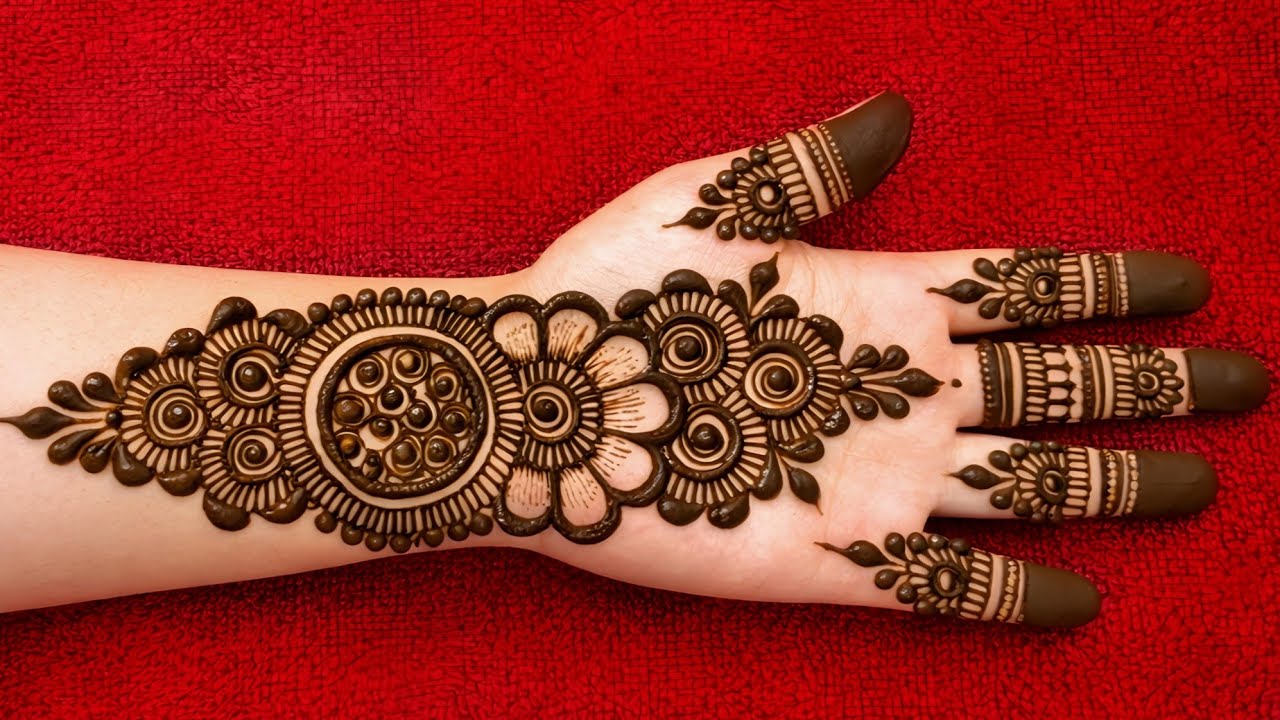 ramdaan mehndi design 2026_eid ke liye khubsurat mehndi design_front hand mehndi design for ramadaan
