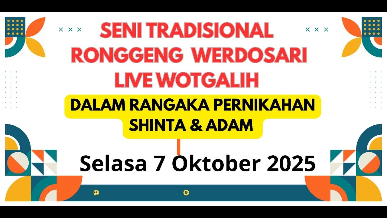 RONGGENG LIVE WOTGALIH .SELASA 7 OKTOBER 2025 (MALAM)