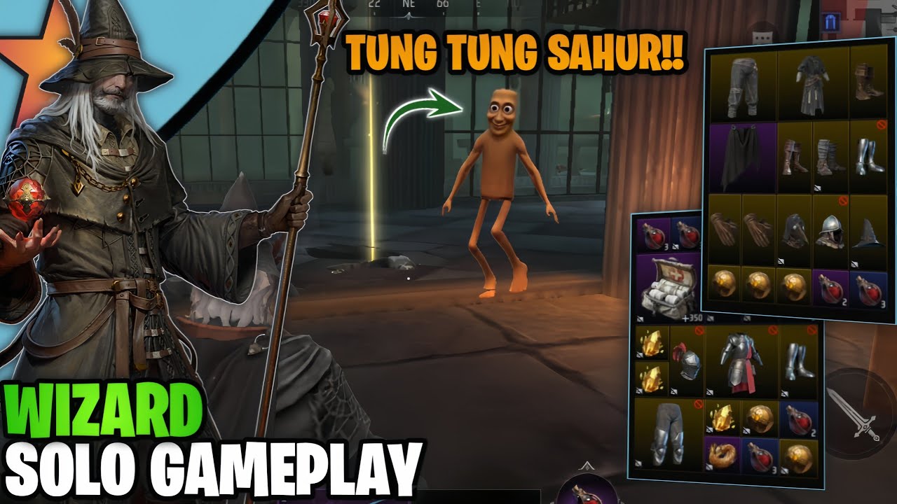 SOLO GAMEPLAY WIZARD!! Ditemanin Tung Tung Sahurrr - Gold and Glory Indonesia