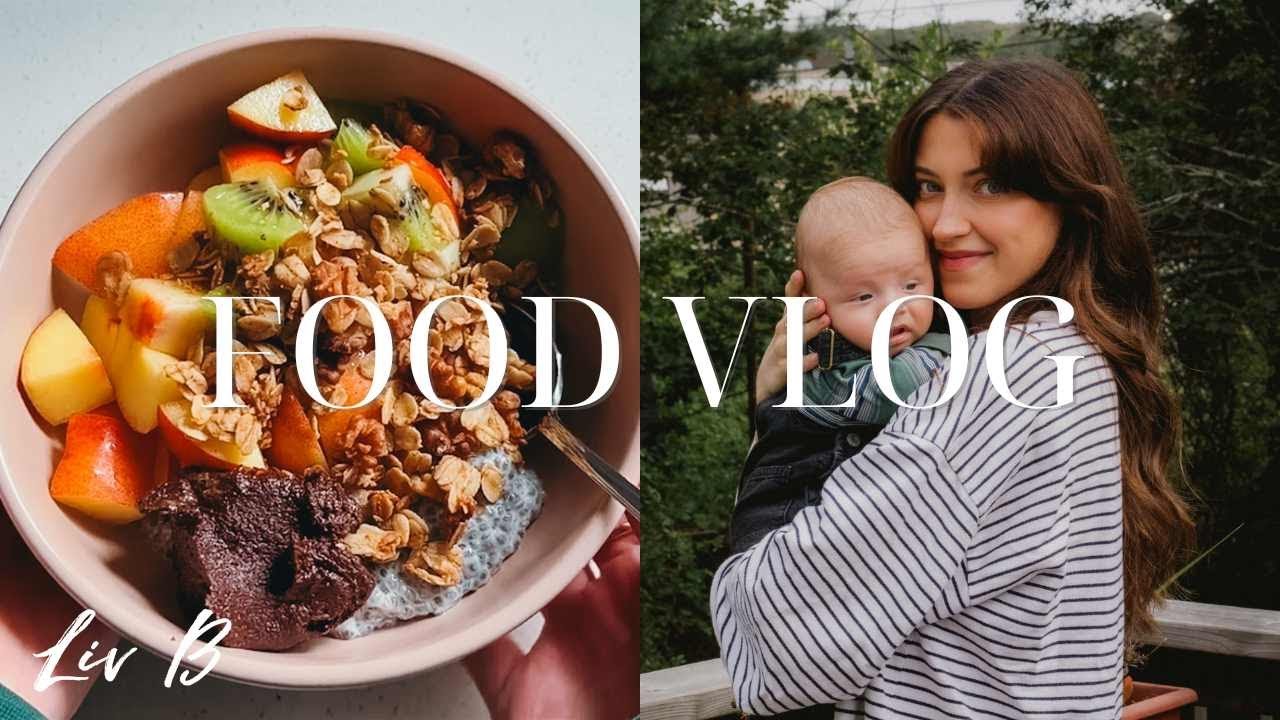 What I Eat In A Day with a New Baby! (Plant-Based)