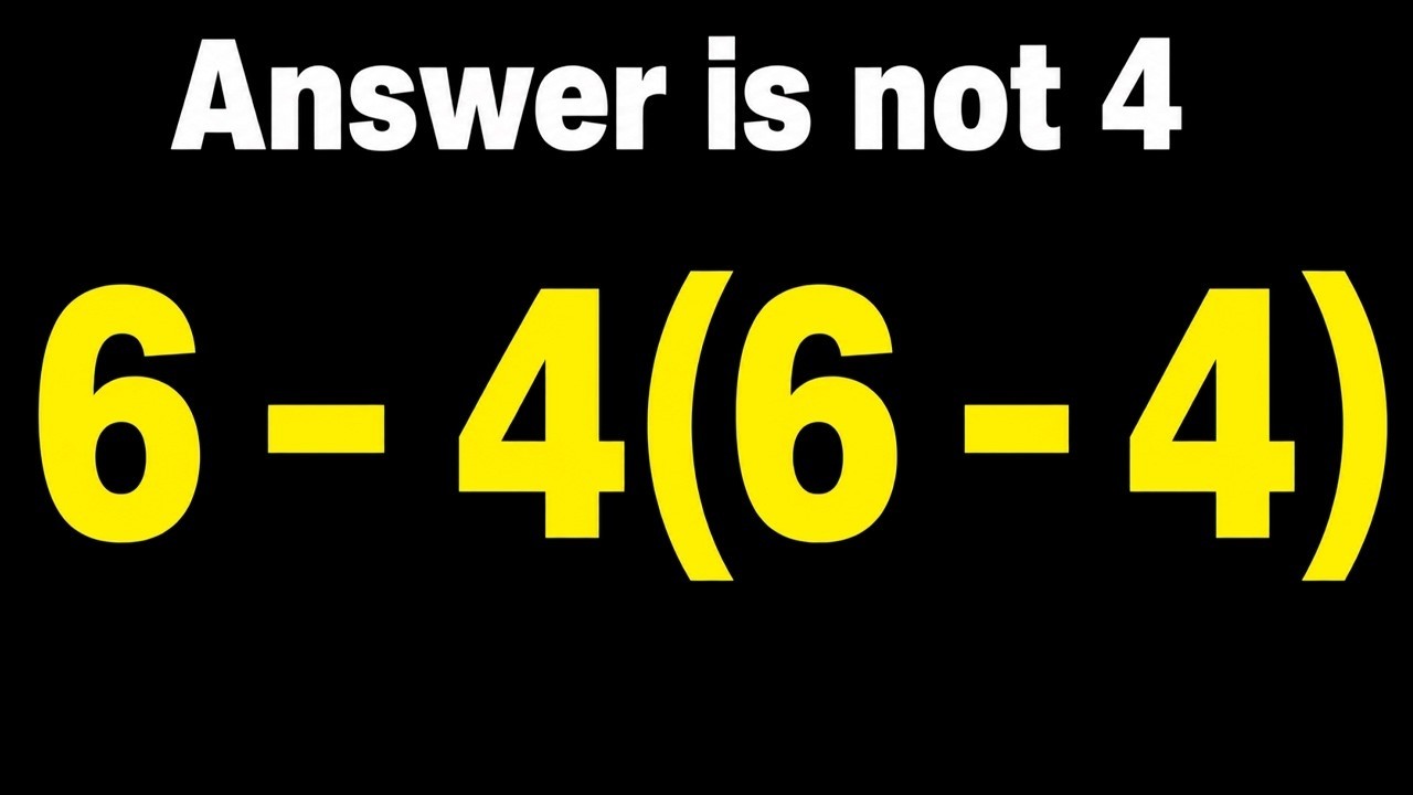 Try Solving This Tricky Math Expression!