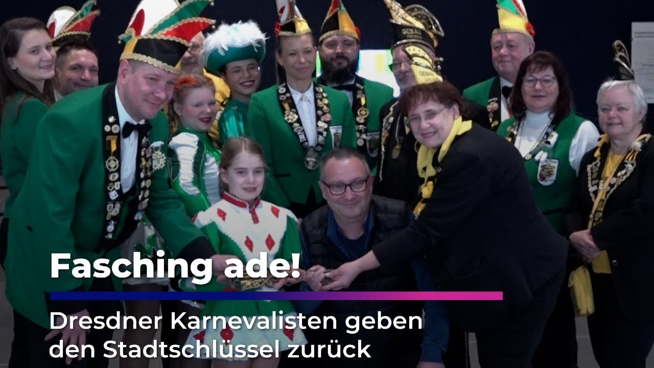 Fasching ade: Schlüsselübergabe in Dresden | Sachsen Fernsehen