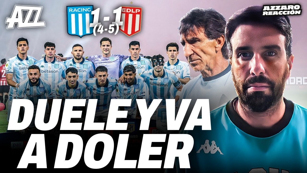 AZZARO REACCIÓN - RACING PERDIÓ LA FINAL CONTRA ESTUDIANTES POR PENALES (5-4 y 1-1)