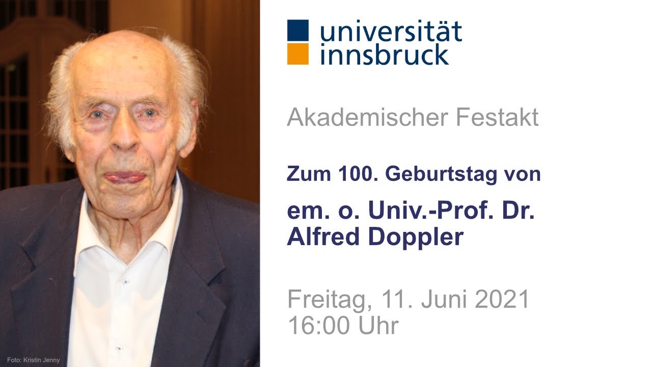 Alfred Doppler zum 100. Geburtstag