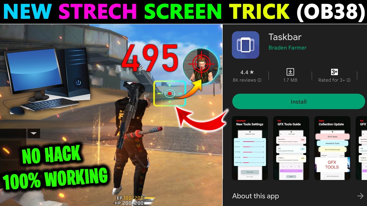 😱Increase your HEADSHOT in free fire with TASKBAR & DEVELOPER OPTIONS setting (No HACK 100% Working)