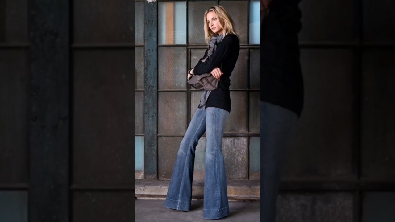 jeans Campanas la tendencia en las Francesas 2024, Casual y elegantes Moda de Par&iacute;s.