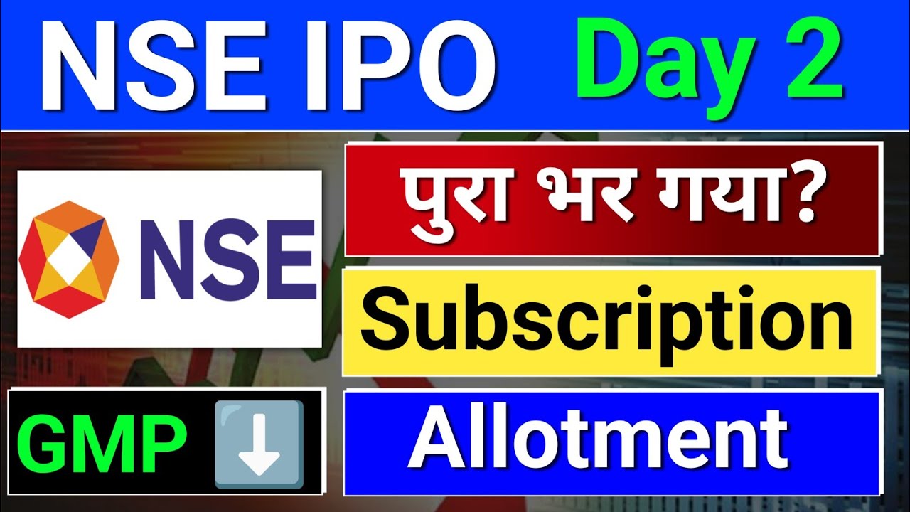 NSE IPO Subscription?  Allotment? nse ipo review.  nse ipo latest news, ipo latest news today