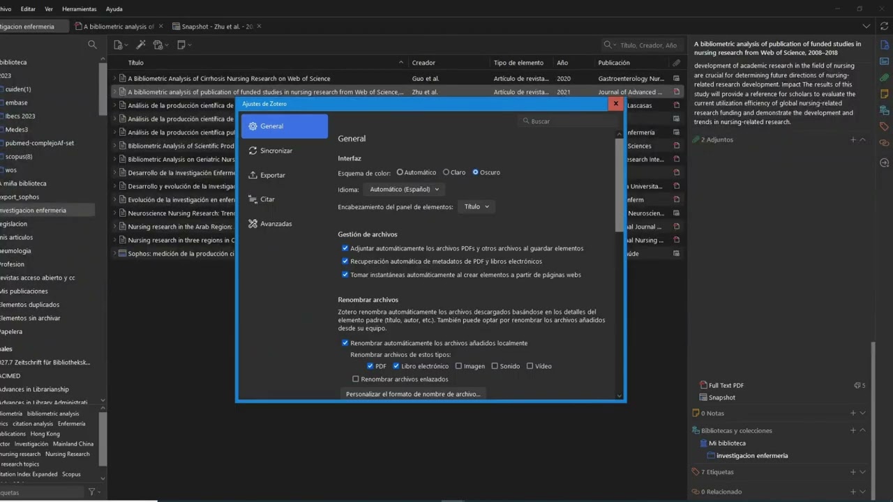Zotero,  nueva versión 7