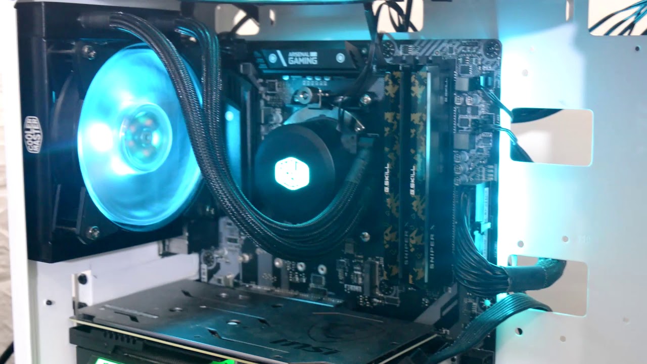 Cooler master Masterliquid ML120L RGB | Unboxing , Installation , Review - AMD Ryzen 2700