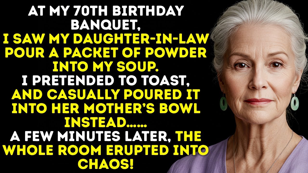 My Daughter-In-Law Spiked My Soup At The Banquet—I Made A Toast, Switched Bowls, And Chaos Followed.