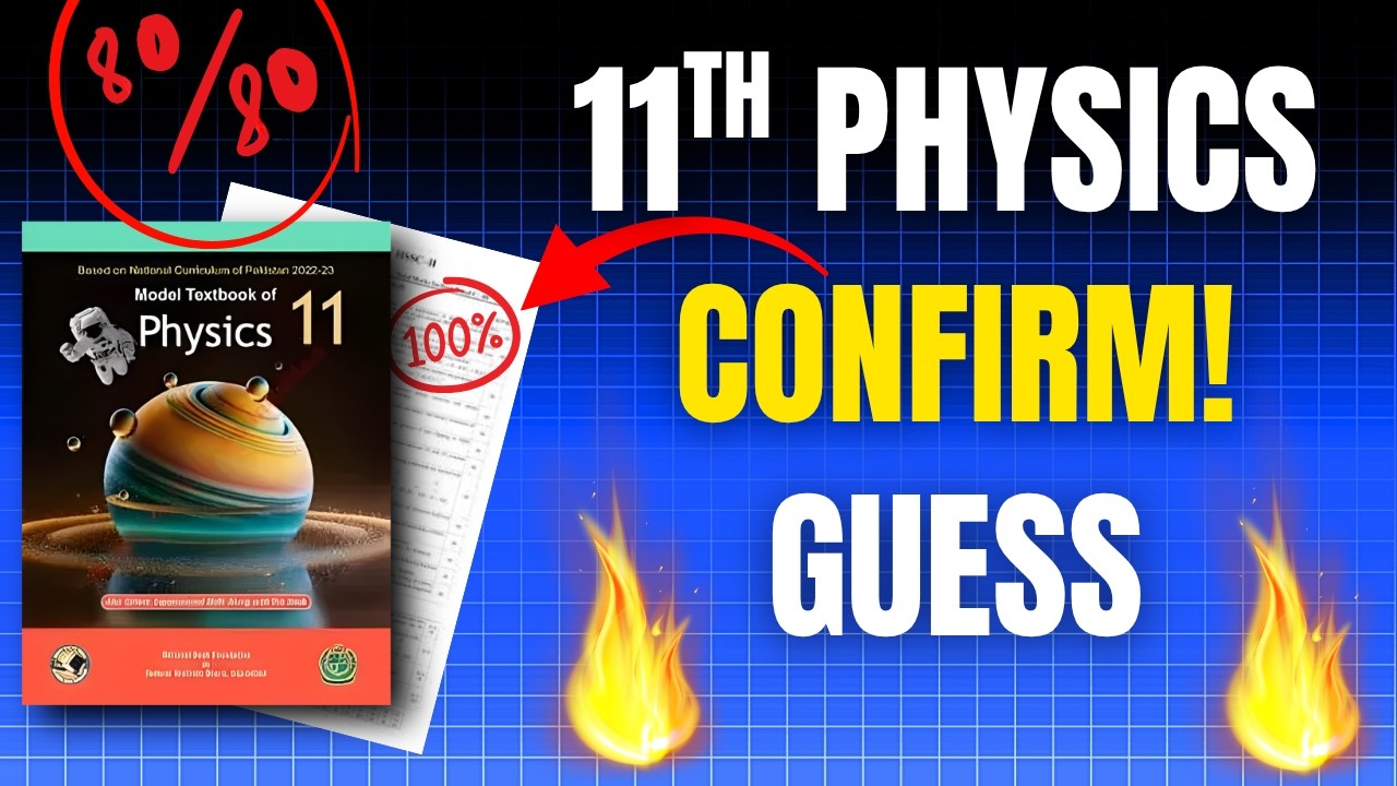 🎯 Physics HSSC 1 Guess Paper 2026 FBISE | Top Long, Short & Numericals That Can Save Your Paper✨