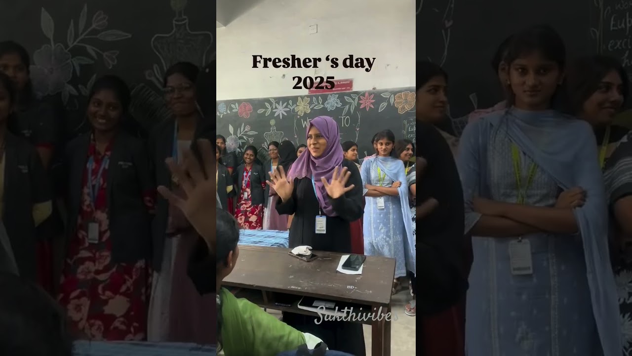 Fresher's Day celebration😂 |Insta Id :designers.psgcas | #collegelife #students #freshersday #party