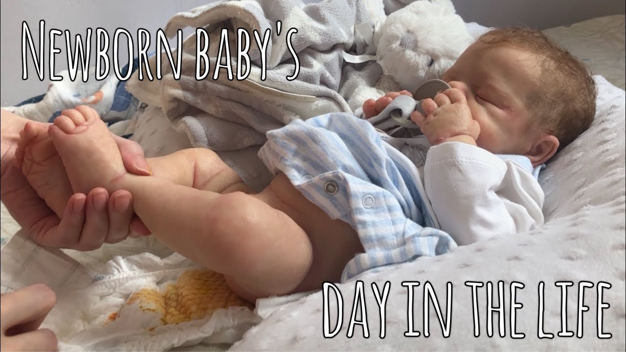 A Newborn Day In The Life With Silicone Baby Elio🧸 Reborn Feeding + Poop Diaper Explosion💩 