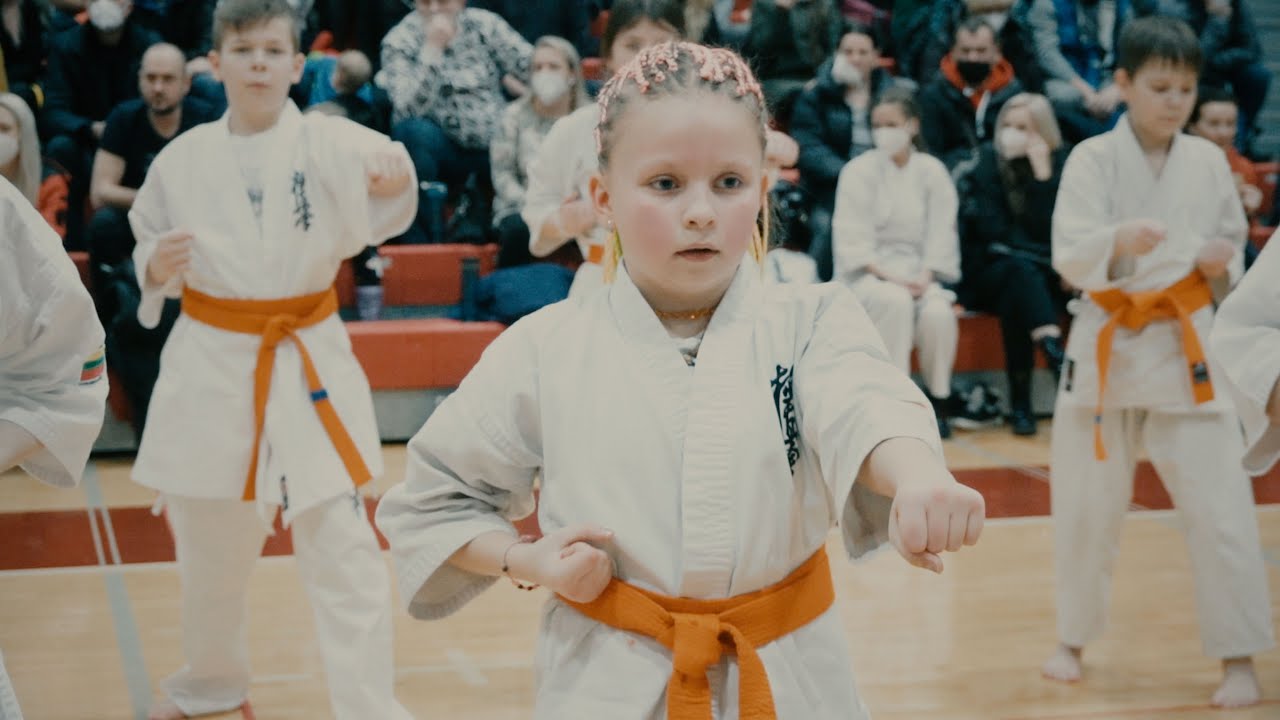karate kyokushin 9, 8 KYU egzaminas 2022