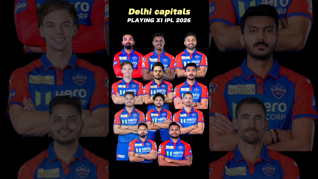 Delhi Capitals playing 11 ipl 2026 🔥 Delhi capitals Best playing 11 ipl 2026 #shorts  #cric_xyz