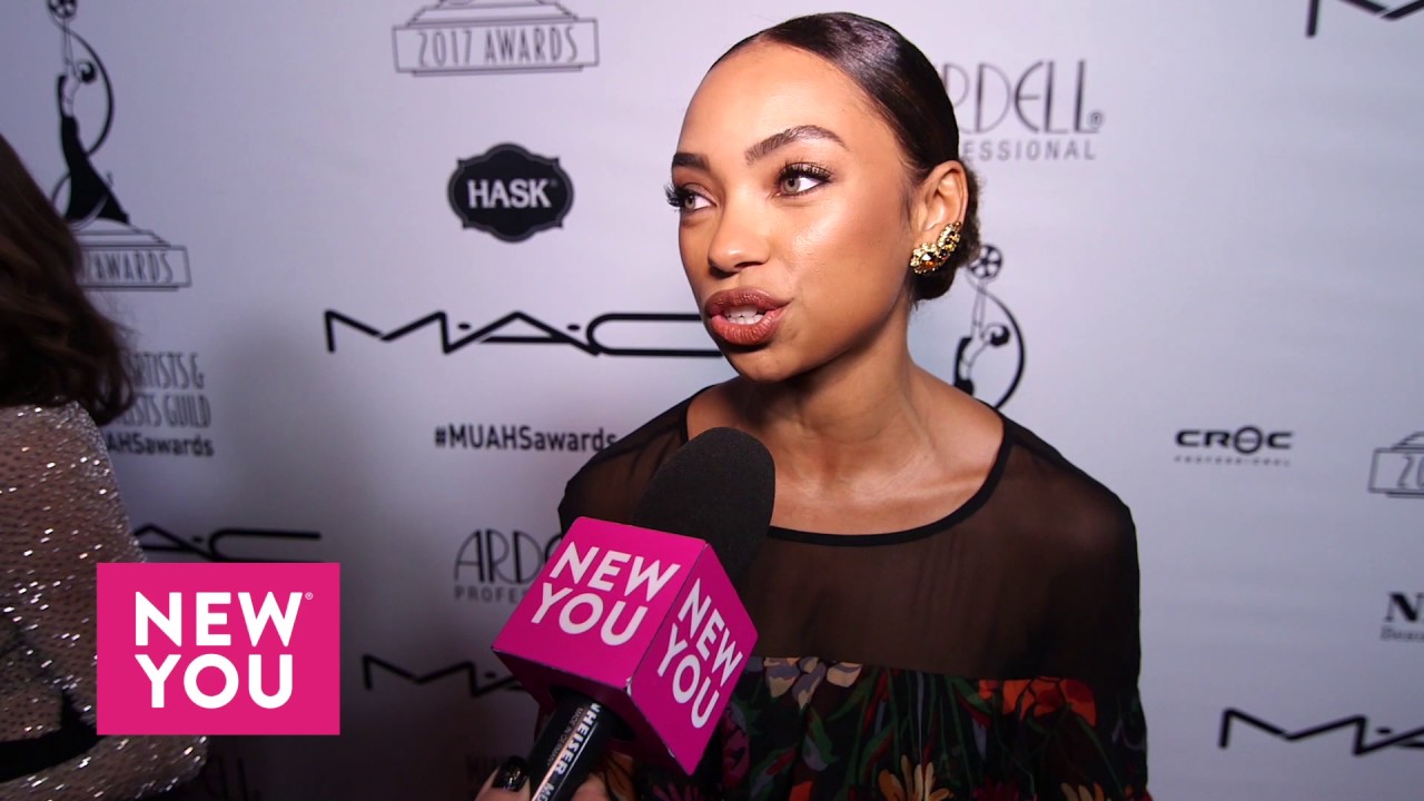 Logan Browning at the Make Up and Hairstylists Awards
