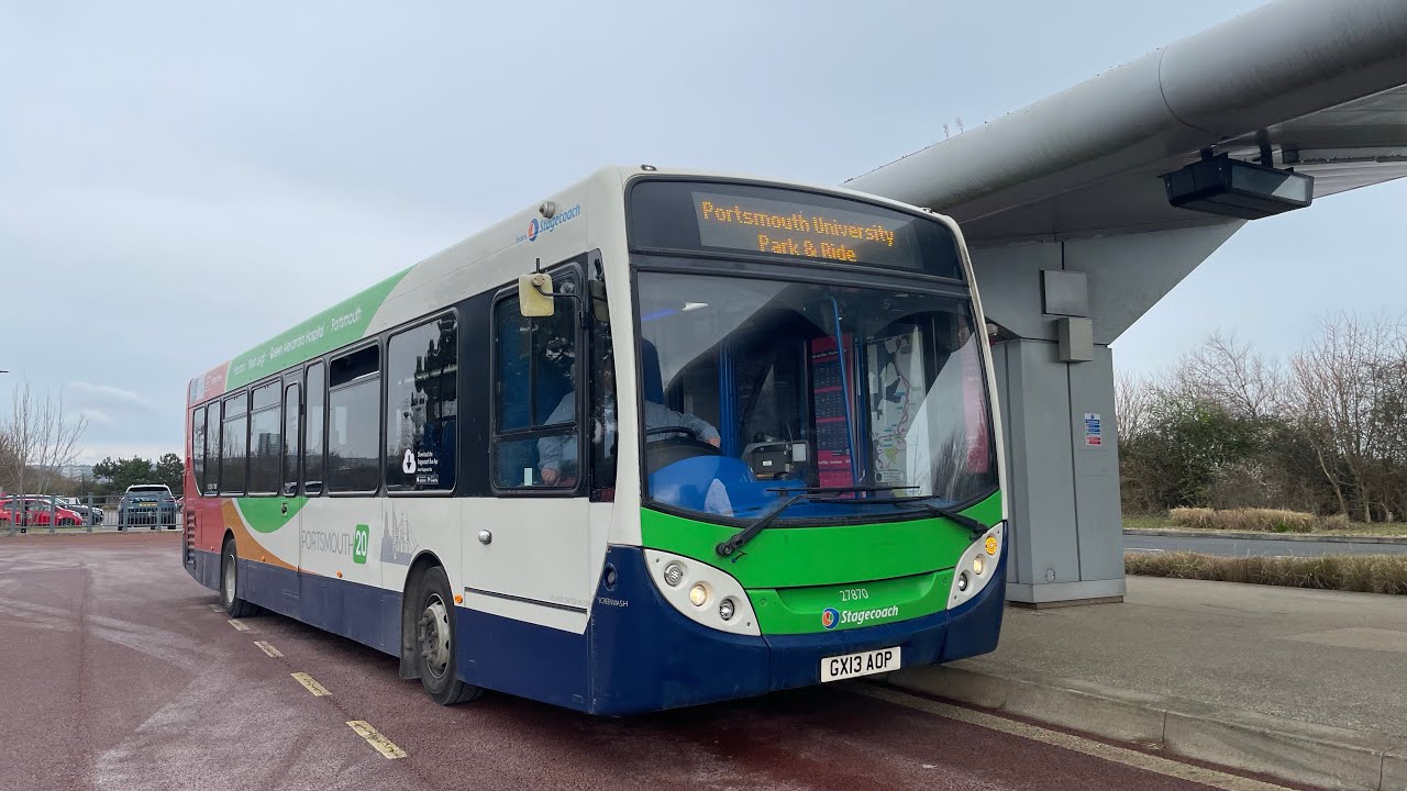 Stagecoach South | Onboard GX13 AOP 27870 on the Uni shuttle to Portsmouth University