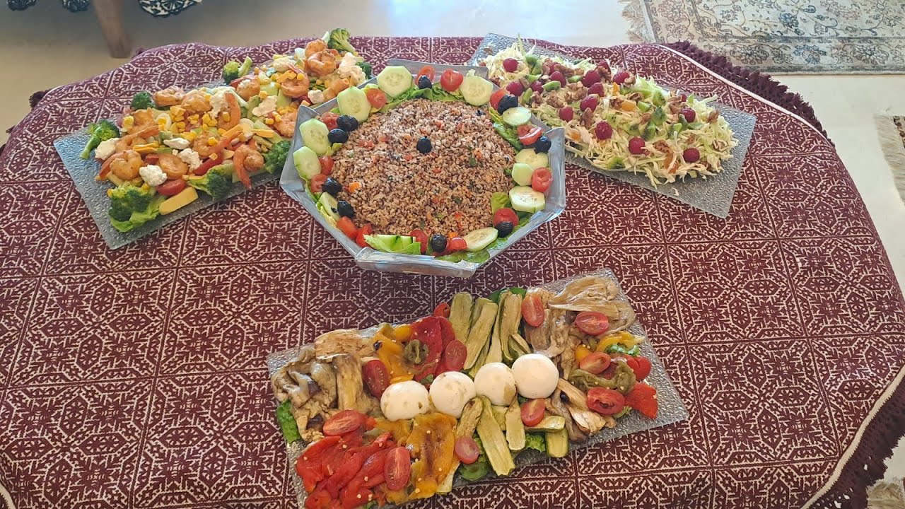 2سلاطات هماويين وصحيين/2salades trop rafinnées burratra et quinois