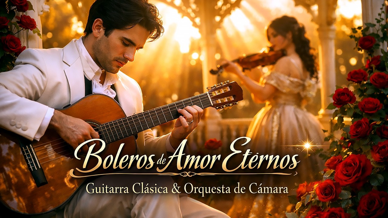 Boleros de Amor Eternos 💫 Guitarra Clásica & Orquesta de Cámara