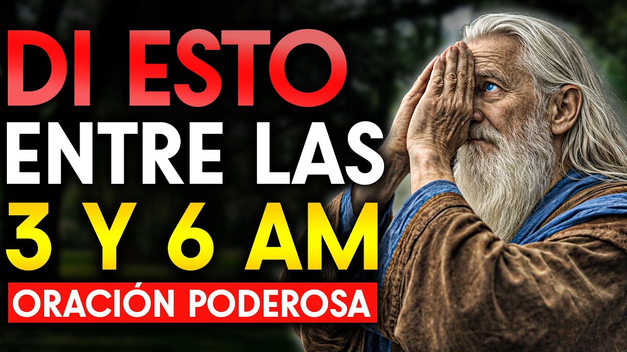 Di esta Poderosa ORACIÓN Si te DESPIERTAS entre las 3 y las 6 de la Mañana