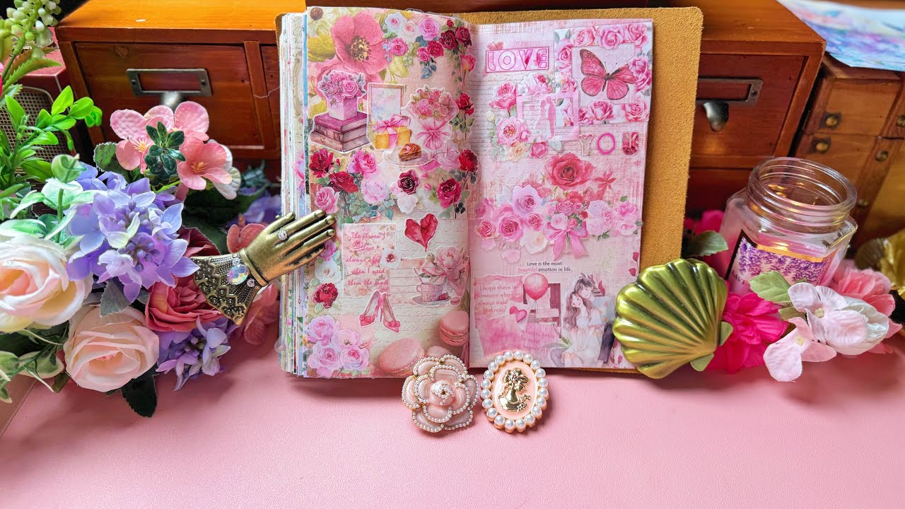 🌸 ASMR Journal with Me: A Garden of Love 💞🌷✨#newjournal#asmr#asmrsounds#romanticjournal