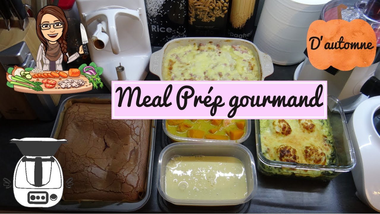 MEAL PREP GOURMAND D'AUTOMNE🍂🍁AVEC THERMOMIX