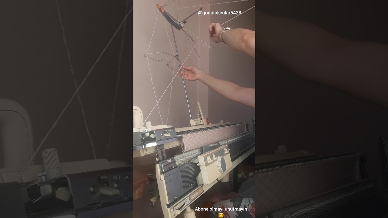 Brother El Örgü Triko Makinesinde dikişsiz çocuk hırka  örülüşü ve reglan kol kesimi