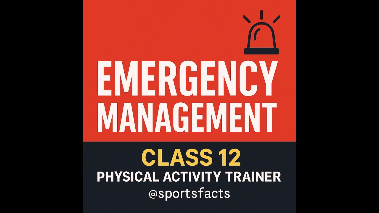 PAT (Physical Activity Trainer) | Emergency Management #physicaleducation  #physicalactivitytrainer
