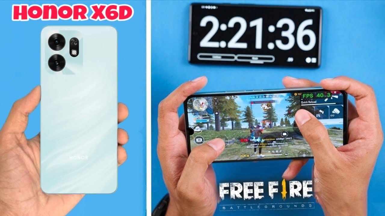 Honor X6d Free Fire Test | Honor X6d FF Gameplay | Honor X6d Gaming Test | Honor X6d 