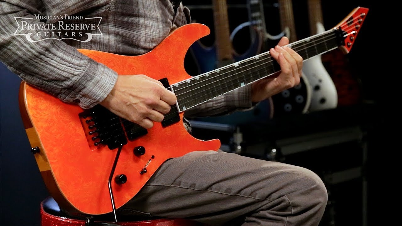 ESP USA Metallic Orange M-II FR Electric Guitar