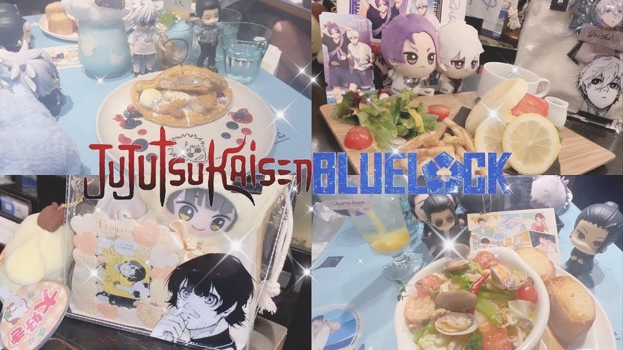 Tokyo Vlog, Jujutsu Kaisen Cafe, Blue Lock Cafe, Anime Haul/Shopping, 呪術廻戦,ブルーロック,アニメ