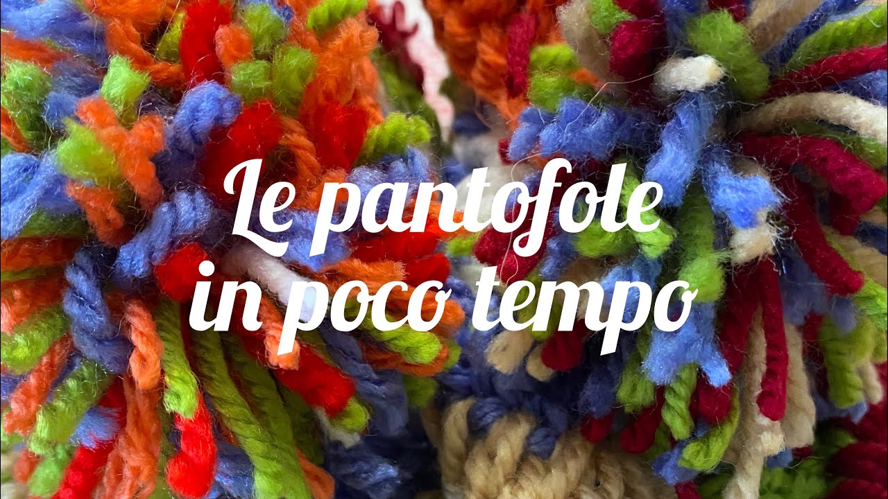 Le pantofole semplicissime, ad uncinetto