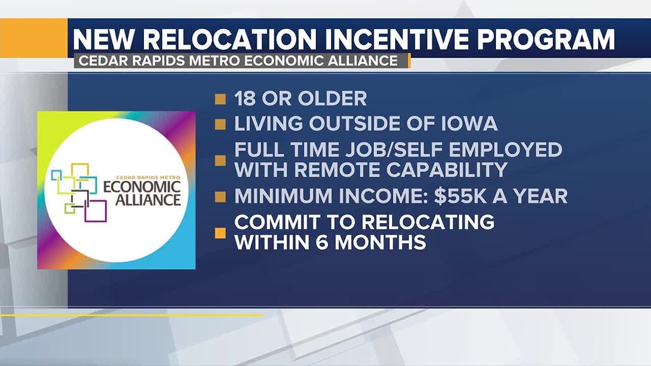 $5600 in relocation incentives offered to attract remote workers to eastern Iowa