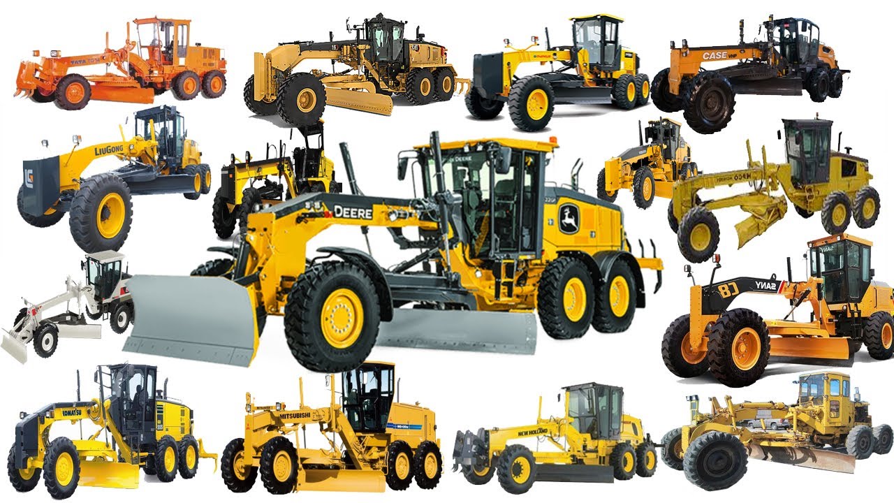 Macam - Macam Alat Berat Motor Grader |New Holland, Deere, Caterpillar Inc, Fiat-Hitachi,Case,Komats