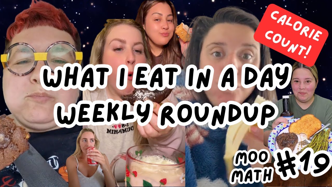 What I Eat In A Day WEEKLY ROUNDUP  Calorie Count | Moo Math 19