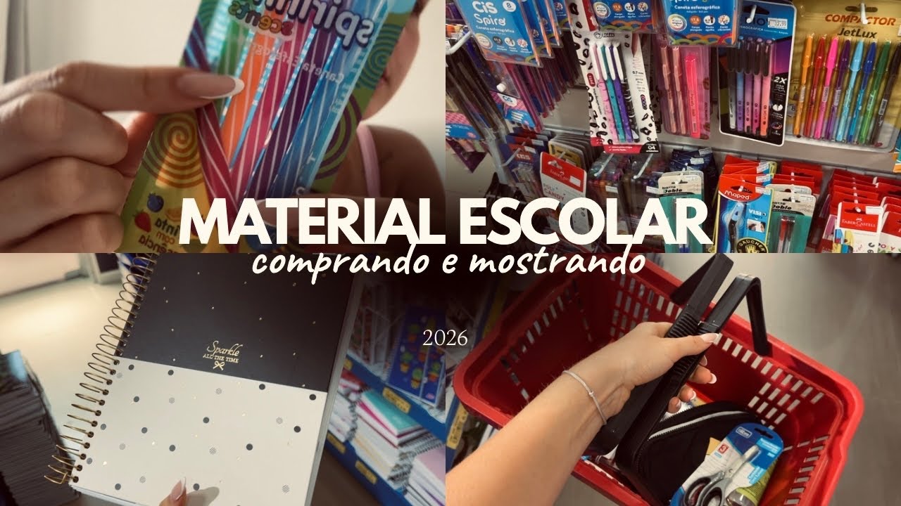 MEU MATERIAL ESCOLAR 2026 | muitas novidades 📚