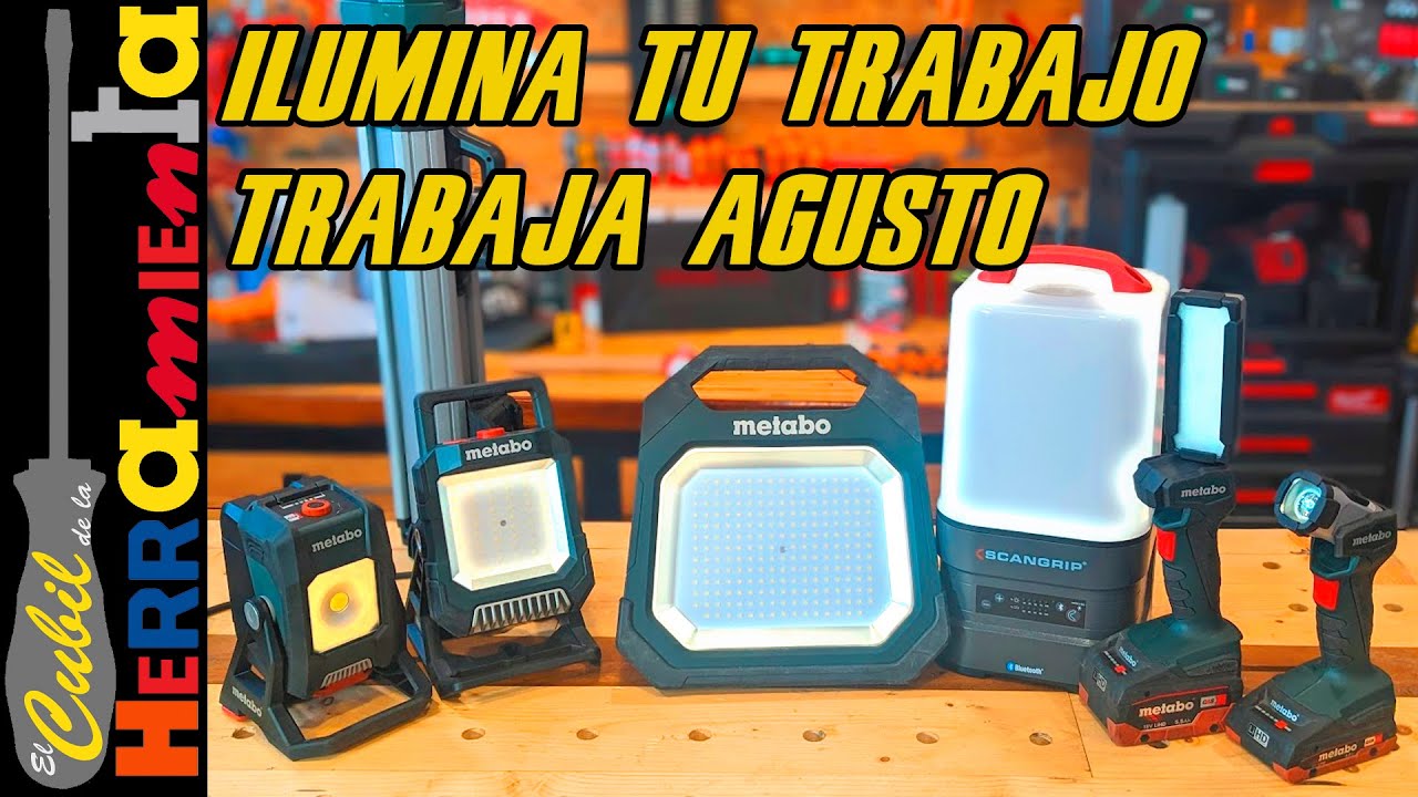 FOCOS A BATERIA RESISTENTES PARA EL TRABAJO DIARIO METABO
