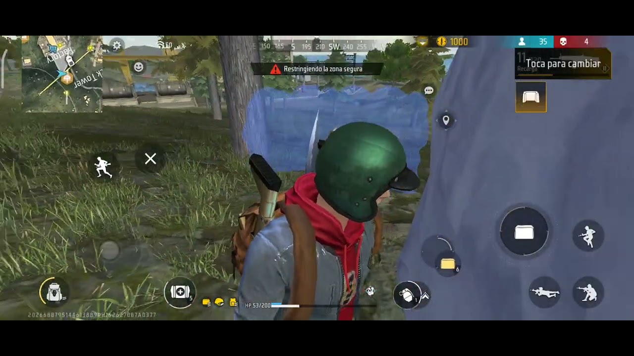 Jugando free fire y yo gane