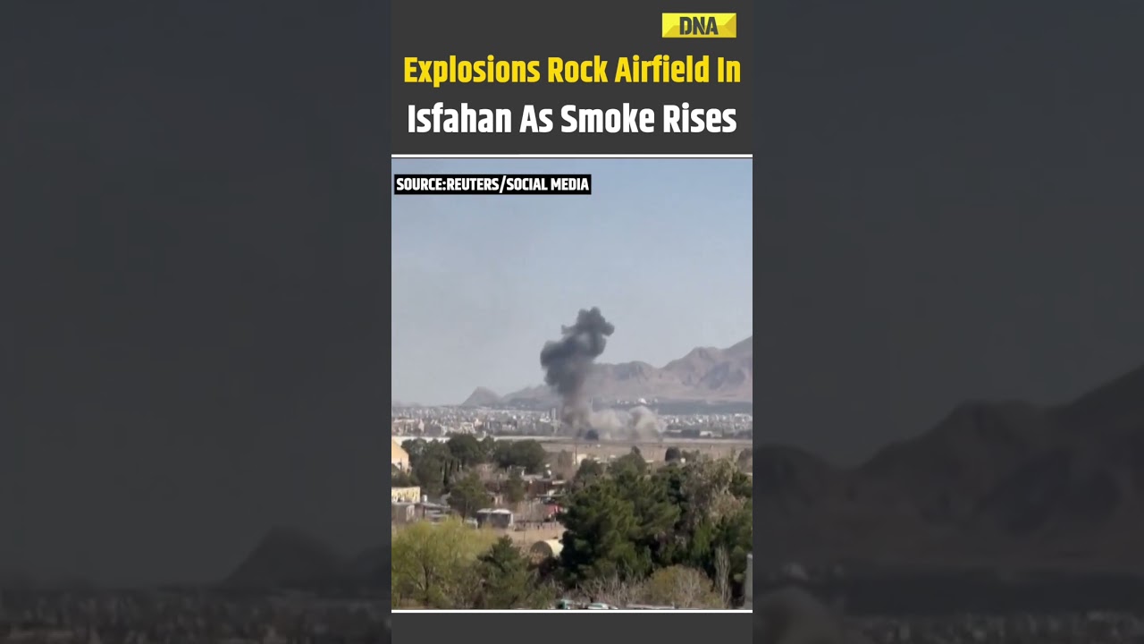 Iran Israel War: Explosions Rock Isfahan Airfield As Smoke Rises Over Iran's Strategic Military Base