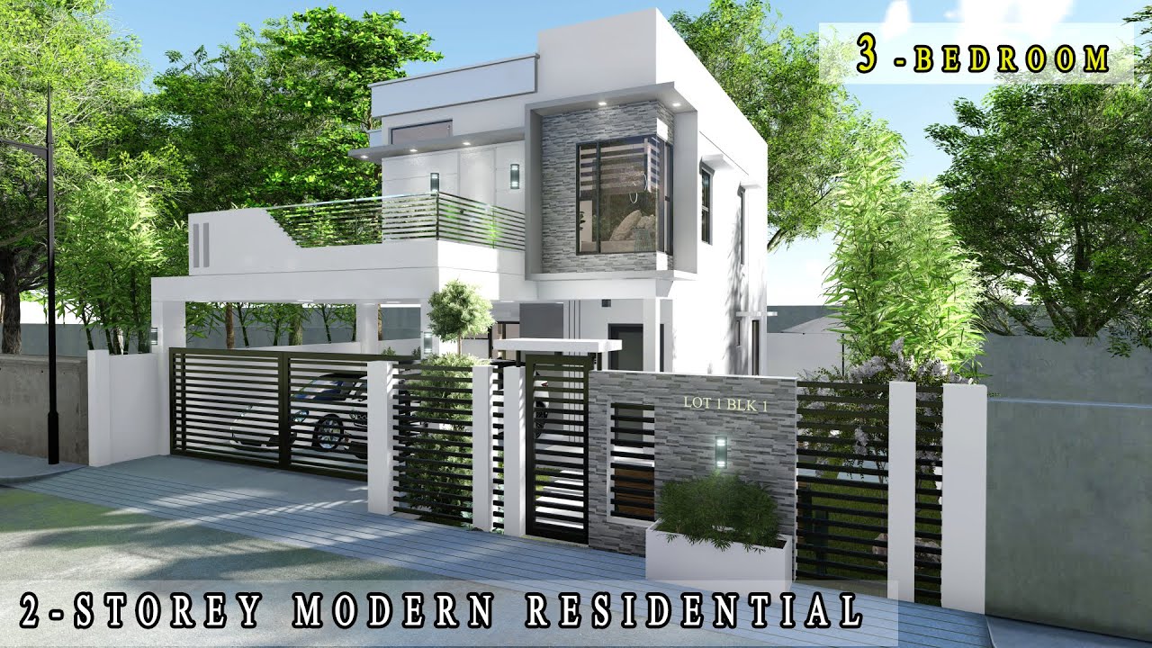 Project #5: 3 BEDROOM MODERN HOUSE DESIGN | BOX TYPE HOUSE | 6x9m | SMALL HOUSE DESIGN |