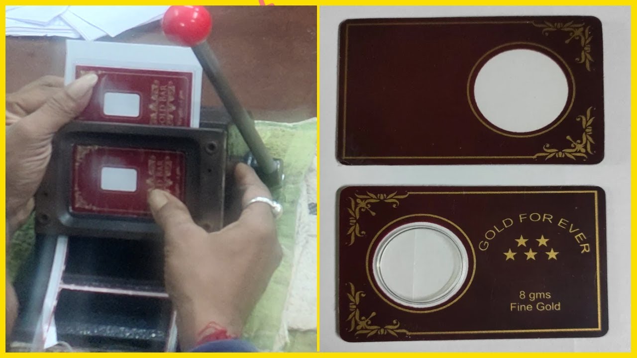 Gold / Silver Coin PVC Packing Card - Making Process