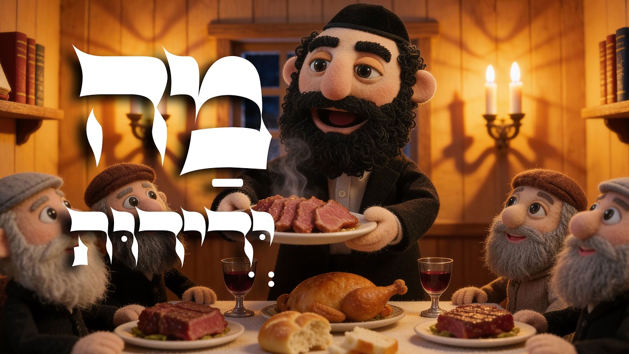 מה ידידות | Mah Yedidut | Erev Shabbat Song | Jewish Puppet Animation