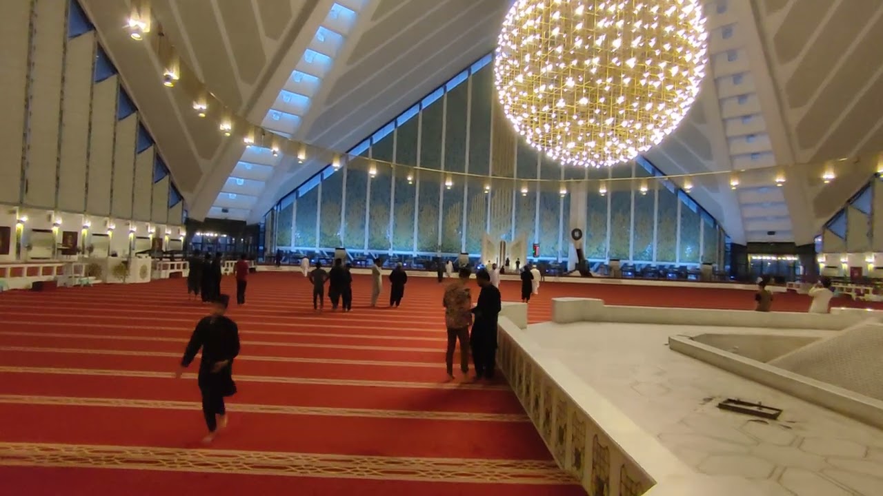 Maghrib Prayer in Faisal Masjid Islamabad