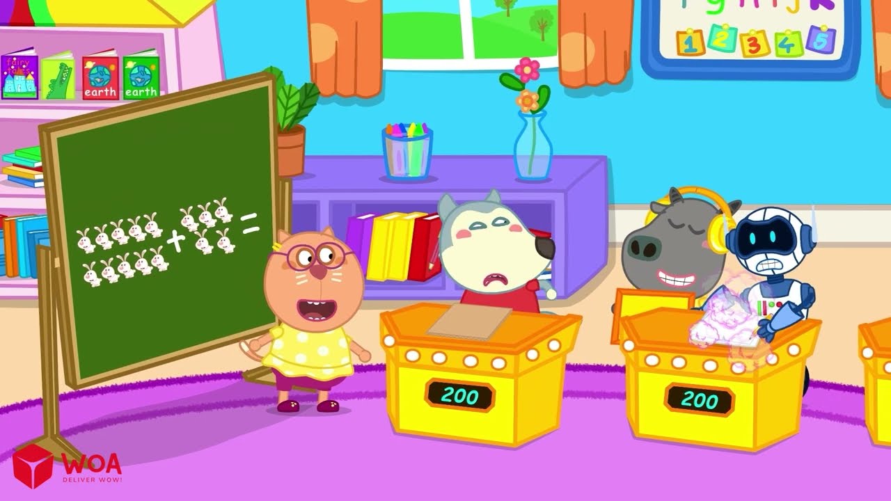 Familia Wolfoo Español | Cuando los Colores Causan Problemas en la Escuela 🎨😆 Dibujos Animados